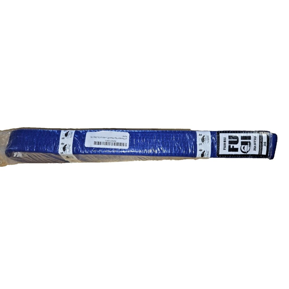 NEW Fuji Premium Pearl Weave Belt Jiu Jitsu Brazilian Adult blue A6 160"